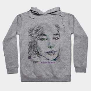 drawn romantic beauty,romantic peri,pencil drawn belle,drawn girl,drawn beauty,beautiful face,lovely girl,romantic person Hoodie